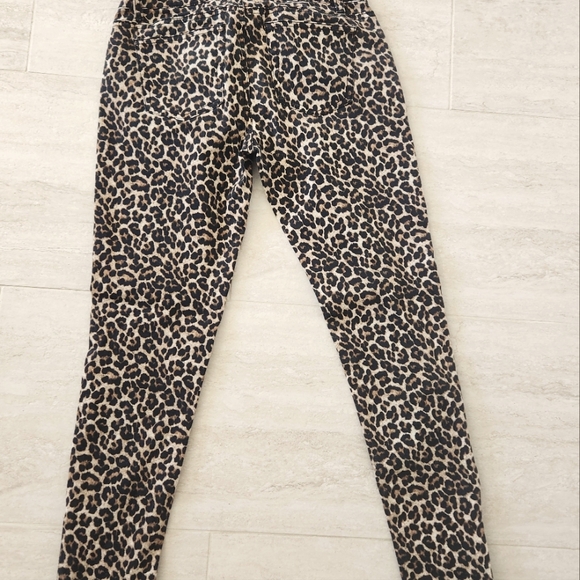Michael Kors Leopard Skinny Stretch Jean sz. 2 - Picture 4 of 4